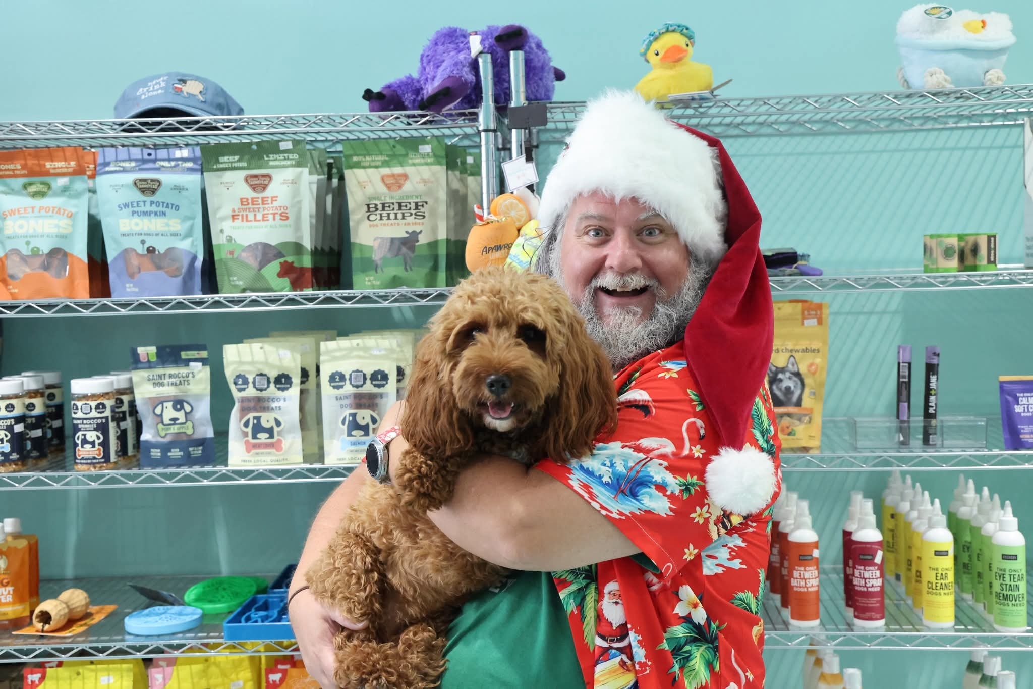 Cape May County Santa at a pet store in Stone Harbor